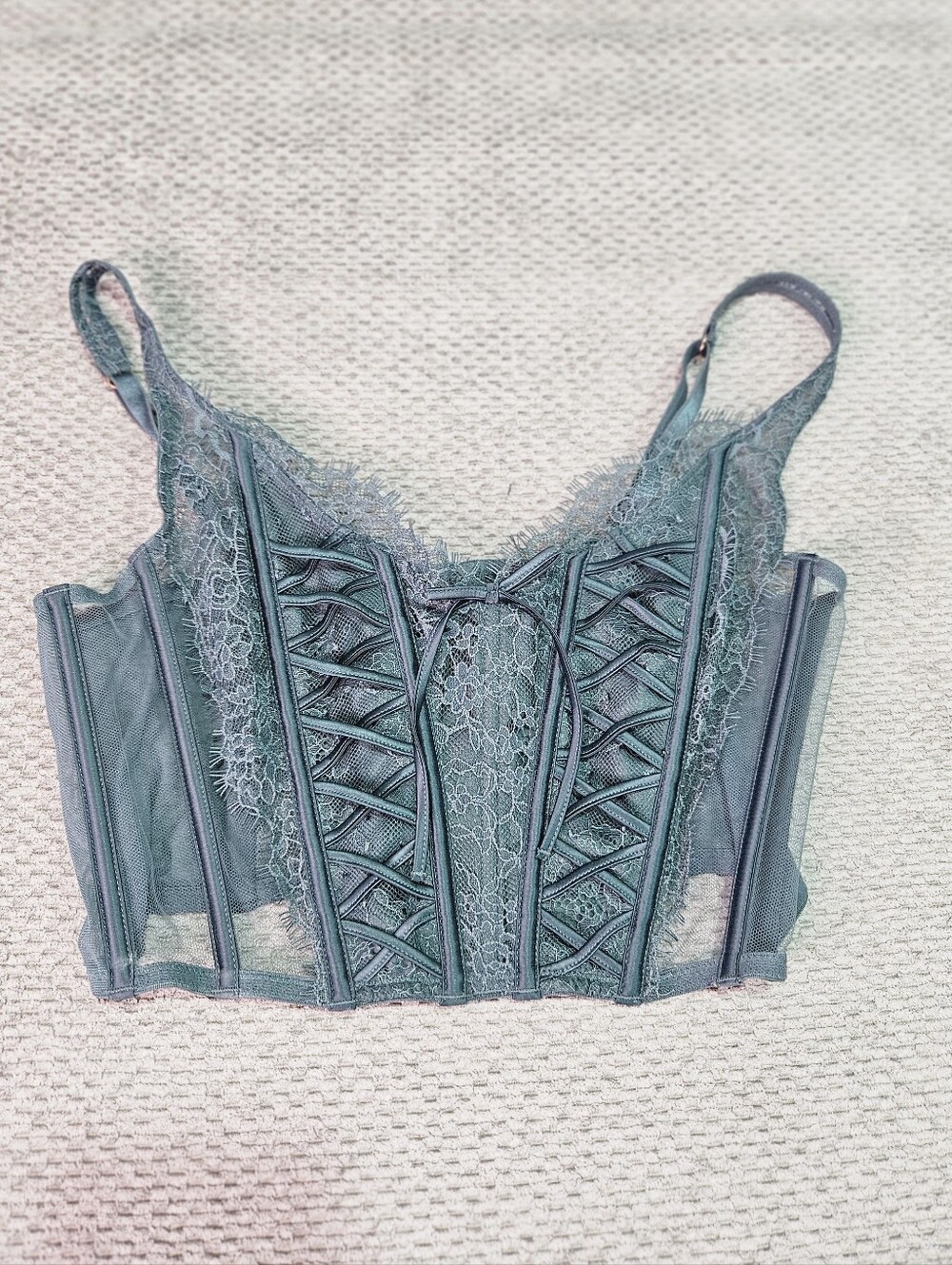 NWT! Victoria's Secret Bustier In Sage Green, Medium